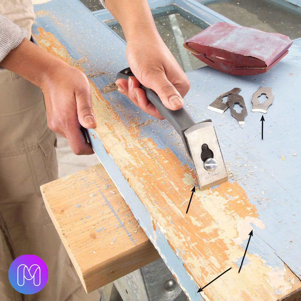 لکه گیری و آماده سازی درب برای رنگ کردن