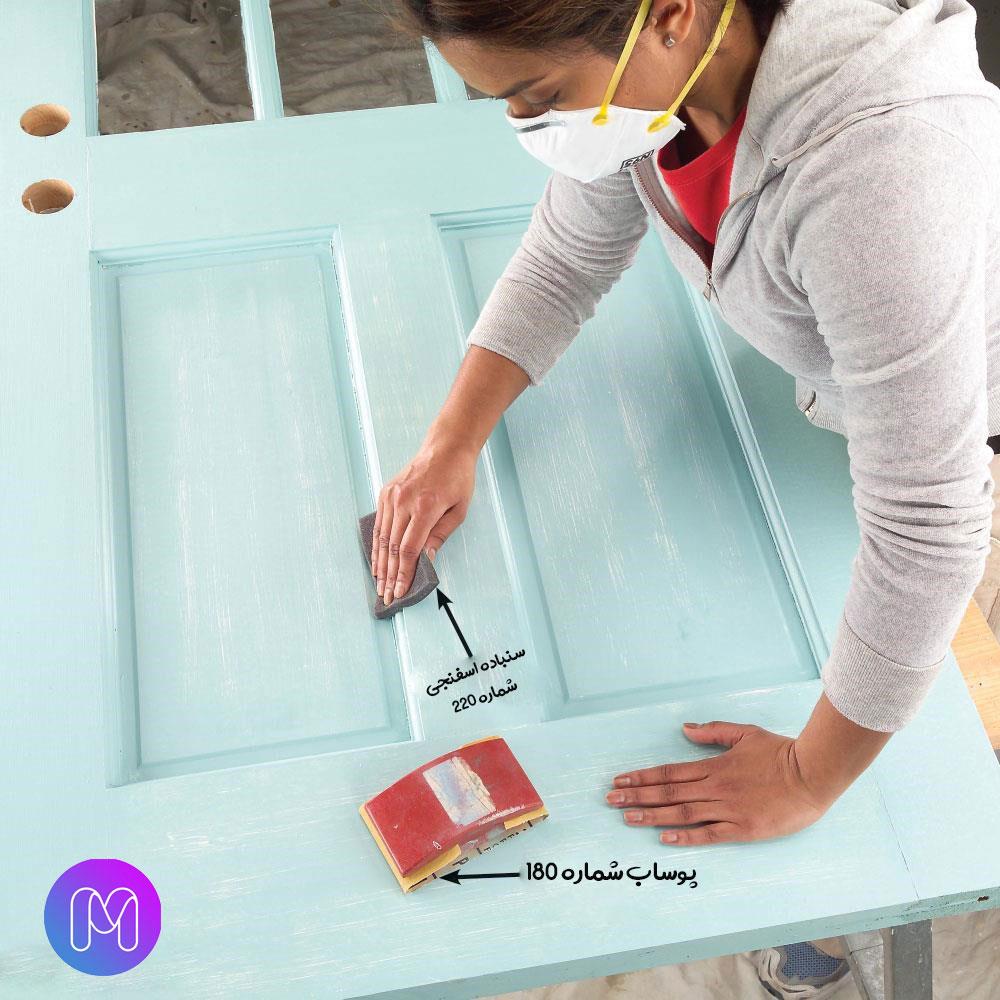 رنگ آمیزی درب اتاق و درب خانه